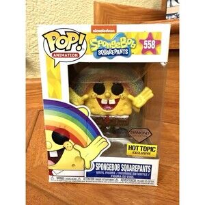 Diamond Rainbow Spongebob Squarepants Funko Pop! #558 Hot Topic Exclusive New!